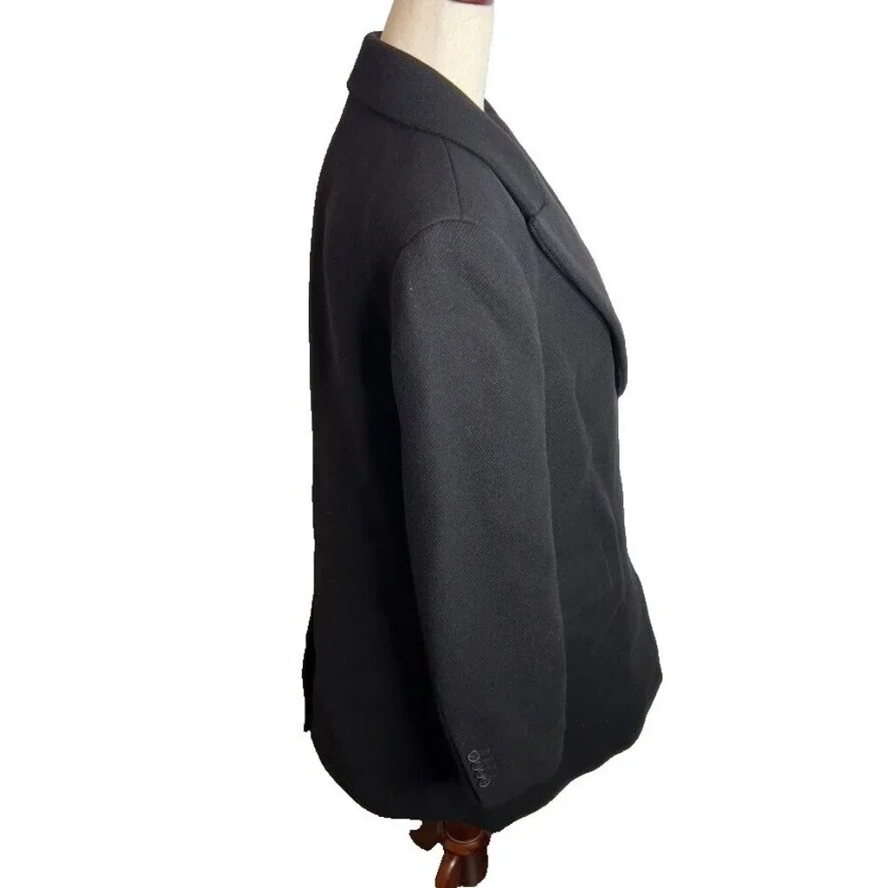 Madewell Womens $298 Blazer Coat in Insuluxe Fabric Black Size 6 NT120 - Picture 6 of 11